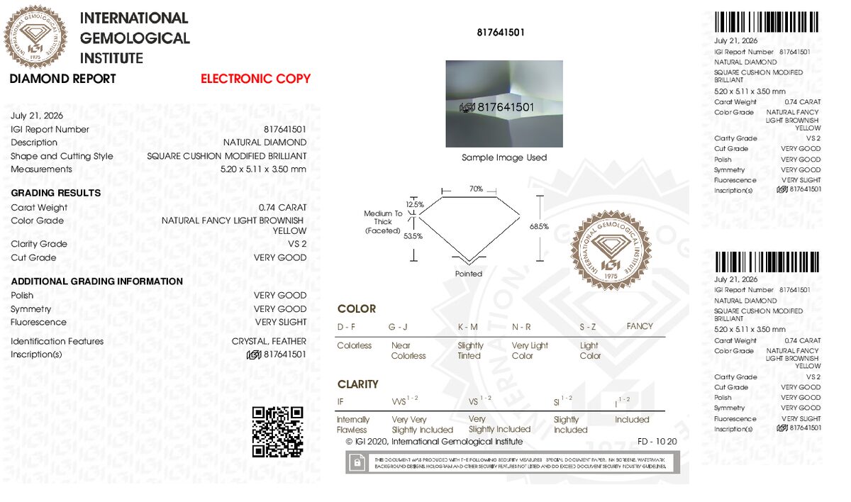 View certificate