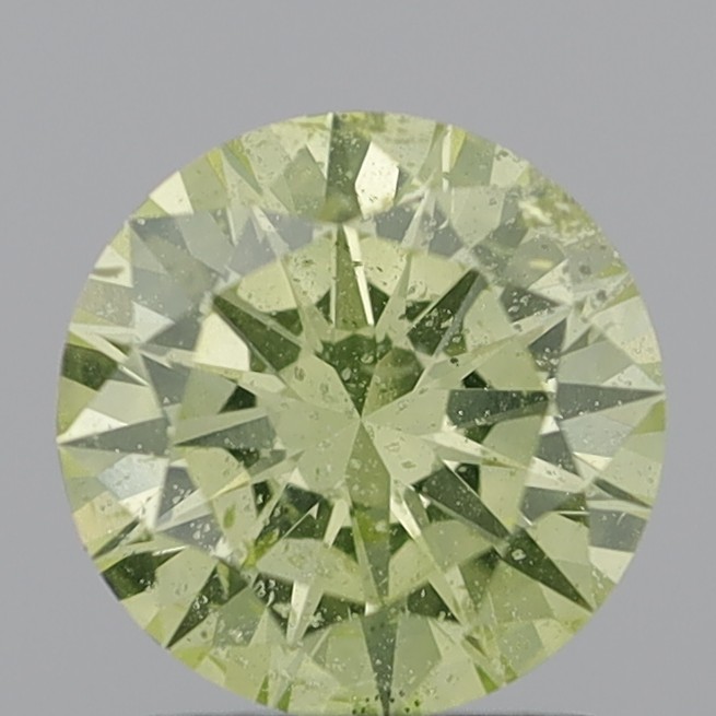 2.02 Carat Round Brilliant Fancy Intense Yellow I1