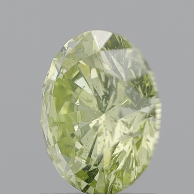 2.02 Carat Round Brilliant Fancy Intense Yellow I1