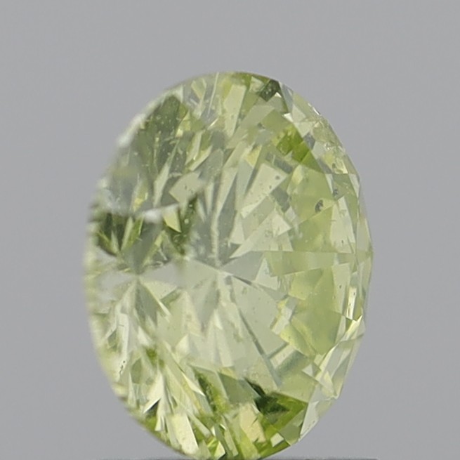 2.02 Carat Round Brilliant Fancy Intense Yellow I1