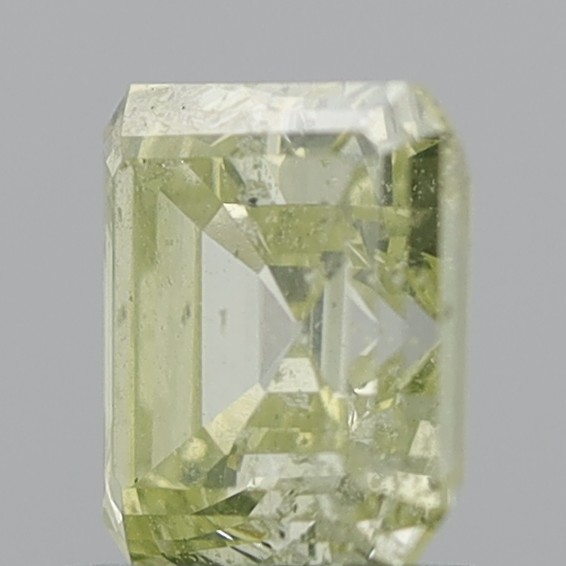 2.03 Carat Emerald Square Fancy Light Yellow I1