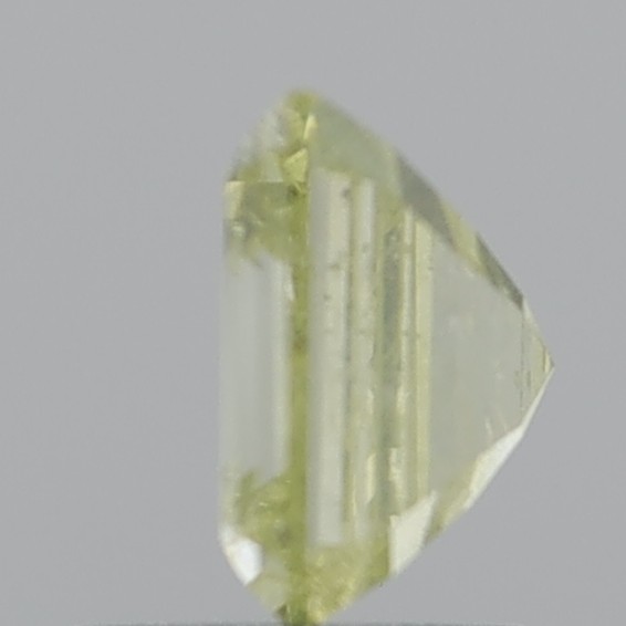 2.03 Carat Emerald Square Fancy Light Yellow I1