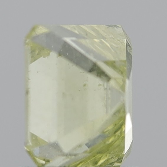 2.03 Carat Emerald Square Fancy Light Yellow I1