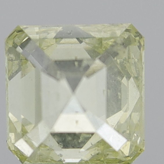 2.03 Carat Emerald Square Fancy Light Yellow I1
