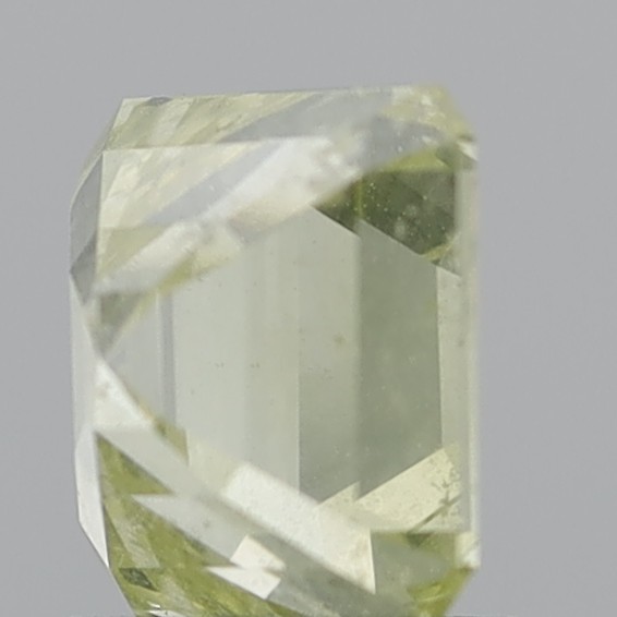 2.03 Carat Emerald Square Fancy Light Yellow I1