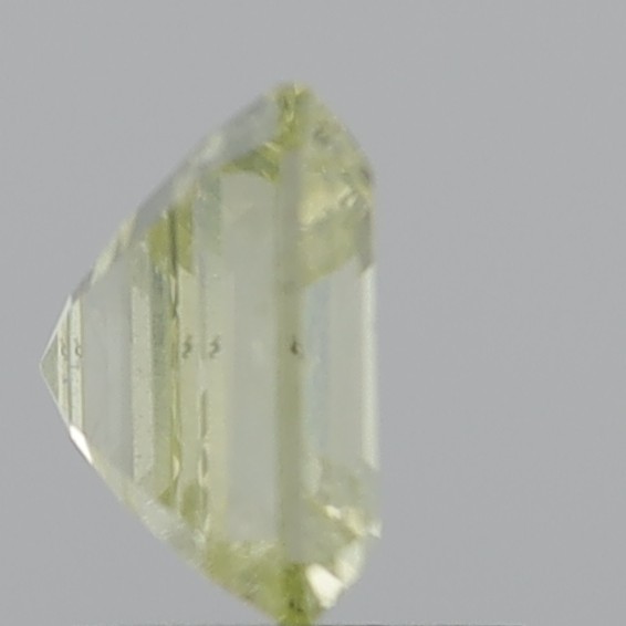 2.03 Carat Emerald Square Fancy Light Yellow I1