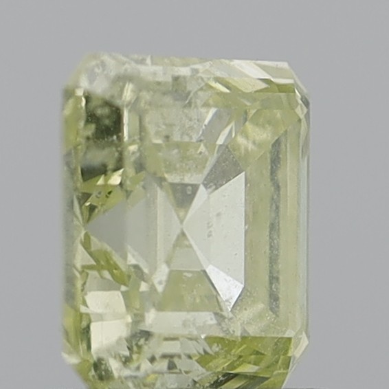 2.03 Carat Emerald Square Fancy Light Yellow I1