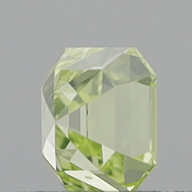 0.41 Carat Emerald Step Cut Fancy Intense Greenish Yellow VS2