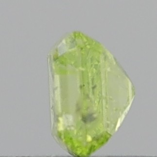 0.45 Carat Emerald Step Cut Fancy Intense Greenish Yellow I2