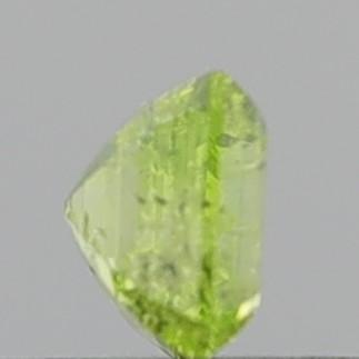 0.45 Carat Emerald Step Cut Fancy Intense Greenish Yellow I2