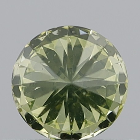 0.53 Carat Round Brilliant Fancy Intense Brownish Yellow VS2