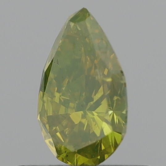 0.57 Carat Pear Brilliant Fancy Intense Brownish Yellow SI2