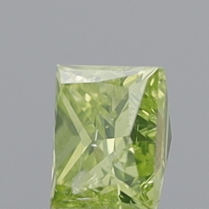0.38 Carat Princess Fancy Intense Greenish Yellow I1