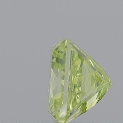0.38 Carat Princess Fancy Intense Greenish Yellow I1
