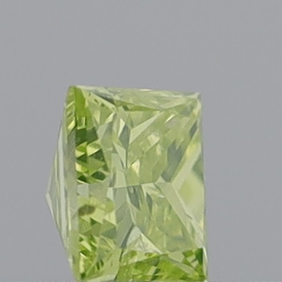 0.38 Carat Princess Fancy Intense Greenish Yellow I1