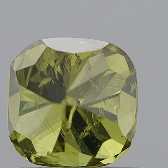 1.44 Carat Cushion Modified Brilliant Fancy Deep Yellowish Blue I1