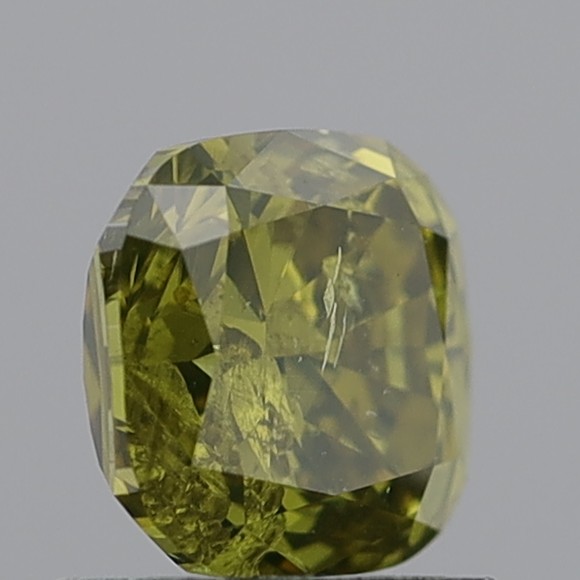 1.44 Carat Cushion Modified Brilliant Fancy Deep Yellowish Blue I1