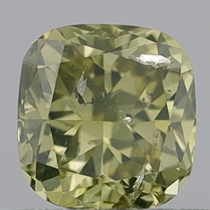 0.63 Carat Cushion Modified Brilliant Fancy Yellowish Brown SI2