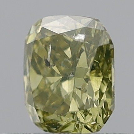 0.63 Carat Cushion Modified Brilliant Fancy Yellowish Brown SI2