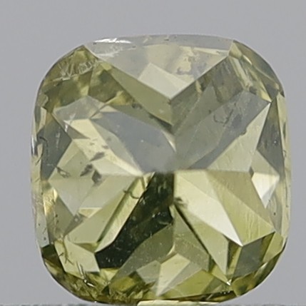 0.63 Carat Cushion Modified Brilliant Fancy Yellowish Brown SI2