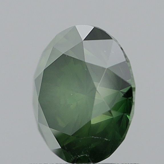 1.01 Carat Round Fancy Deep Yellowish Green SI2