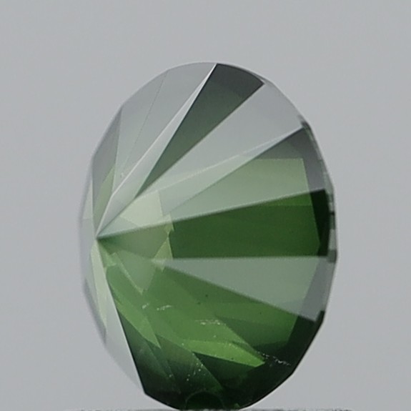 1.01 Carat Round Fancy Deep Yellowish Green SI2
