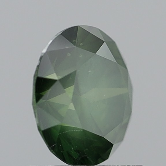 1.01 Carat Round Fancy Deep Yellowish Green SI2
