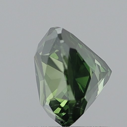 1.50 Carat Cushion Modified Brilliant Fancy Deep Yellowish Green SI2