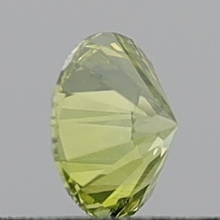 0.35 Carat Round Brilliant Fancy Intense Greenish Yellow VS1