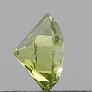 0.35 Carat Round Brilliant Fancy Intense Greenish Yellow VS1