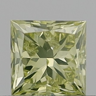 0.46 Carat Princess Step Cut Fancy Brownish Yellow I1