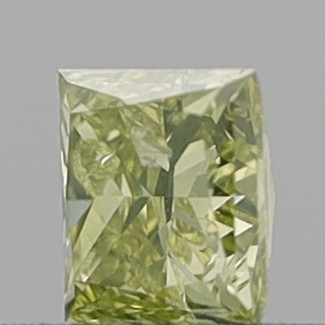0.46 Carat Princess Step Cut Fancy Brownish Yellow I1