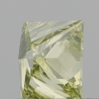 0.46 Carat Princess Step Cut Fancy Brownish Yellow I1