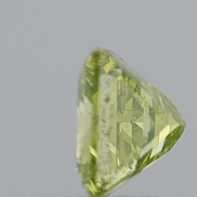 0.42 Carat Princess Fancy Greenish Yellow SI1