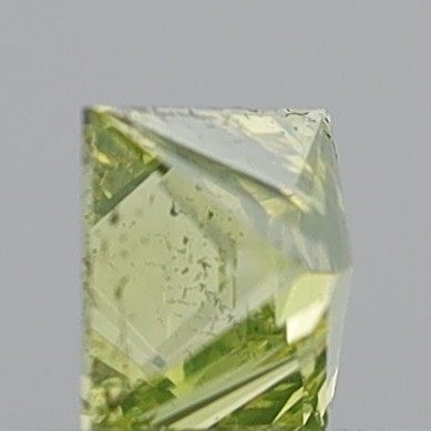 0.42 Carat Princess Fancy Greenish Yellow SI1