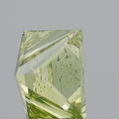 0.42 Carat Princess Fancy Greenish Yellow SI1