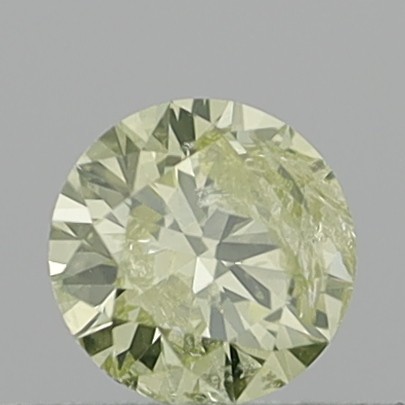 0.31 Carat Round Brilliant Fancy Light Yellow I2