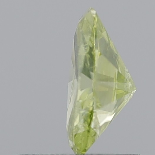 0.76 Carat Oval Brilliant Fancy Greenish Yellow I1