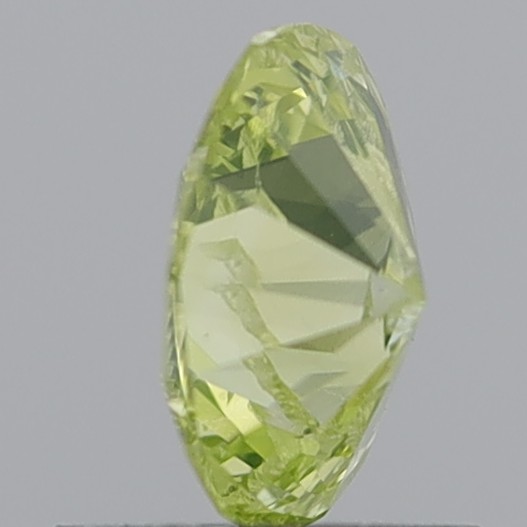 0.76 Carat Oval Brilliant Fancy Greenish Yellow I1
