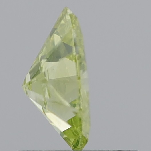 0.76 Carat Oval Brilliant Fancy Greenish Yellow I1