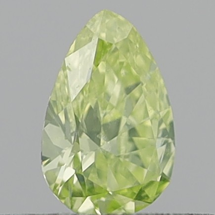 0.29 Carat Pear Brilliant Fancy Intense Greenish Yellow SI2