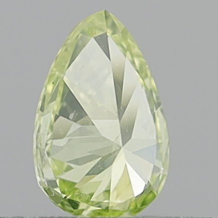 0.29 Carat Pear Brilliant Fancy Intense Greenish Yellow SI2