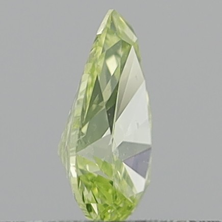 0.29 Carat Pear Brilliant Fancy Intense Greenish Yellow SI2