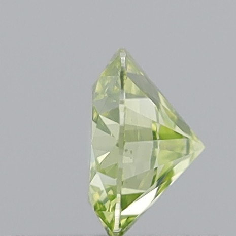 0.52 Carat Round Brilliant Fancy Intense Greenish Yellow VS1