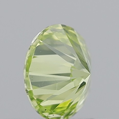 0.52 Carat Round Brilliant Fancy Intense Greenish Yellow VS1