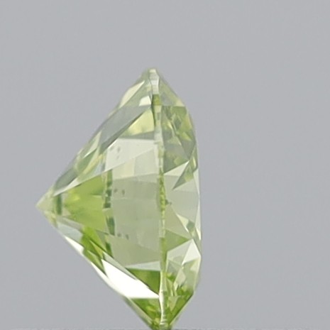 0.52 Carat Round Brilliant Fancy Intense Greenish Yellow VS1