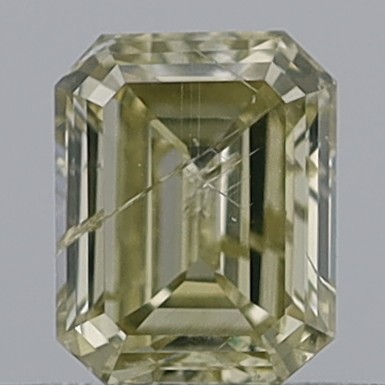 0.42 Carat Emerald Step Cut Fancy Brown I1