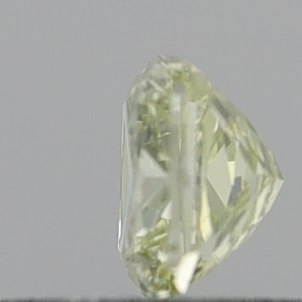 0.58 Carat Cushion Modified Brilliant Fancy Yellow VVS2