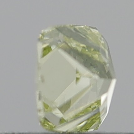 0.58 Carat Cushion Modified Brilliant Fancy Yellow VVS2