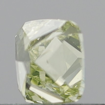 0.58 Carat Cushion Modified Brilliant Fancy Yellow VVS2